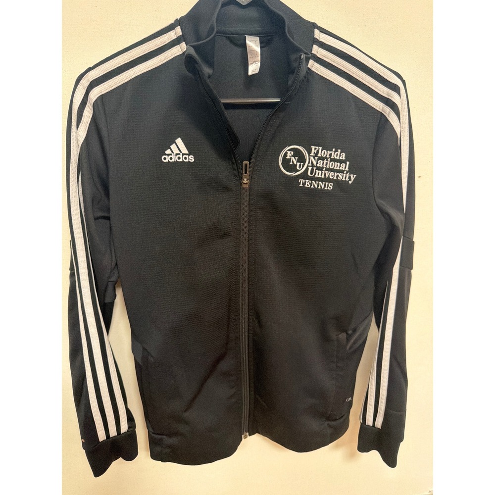 Adidas Florida National University Tennis Track Jacket Black Small Climalite